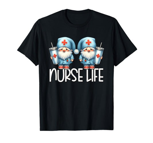 Coffee Nurse Life Needs Coffee Gnome Graphic For Nurses T-Shirt