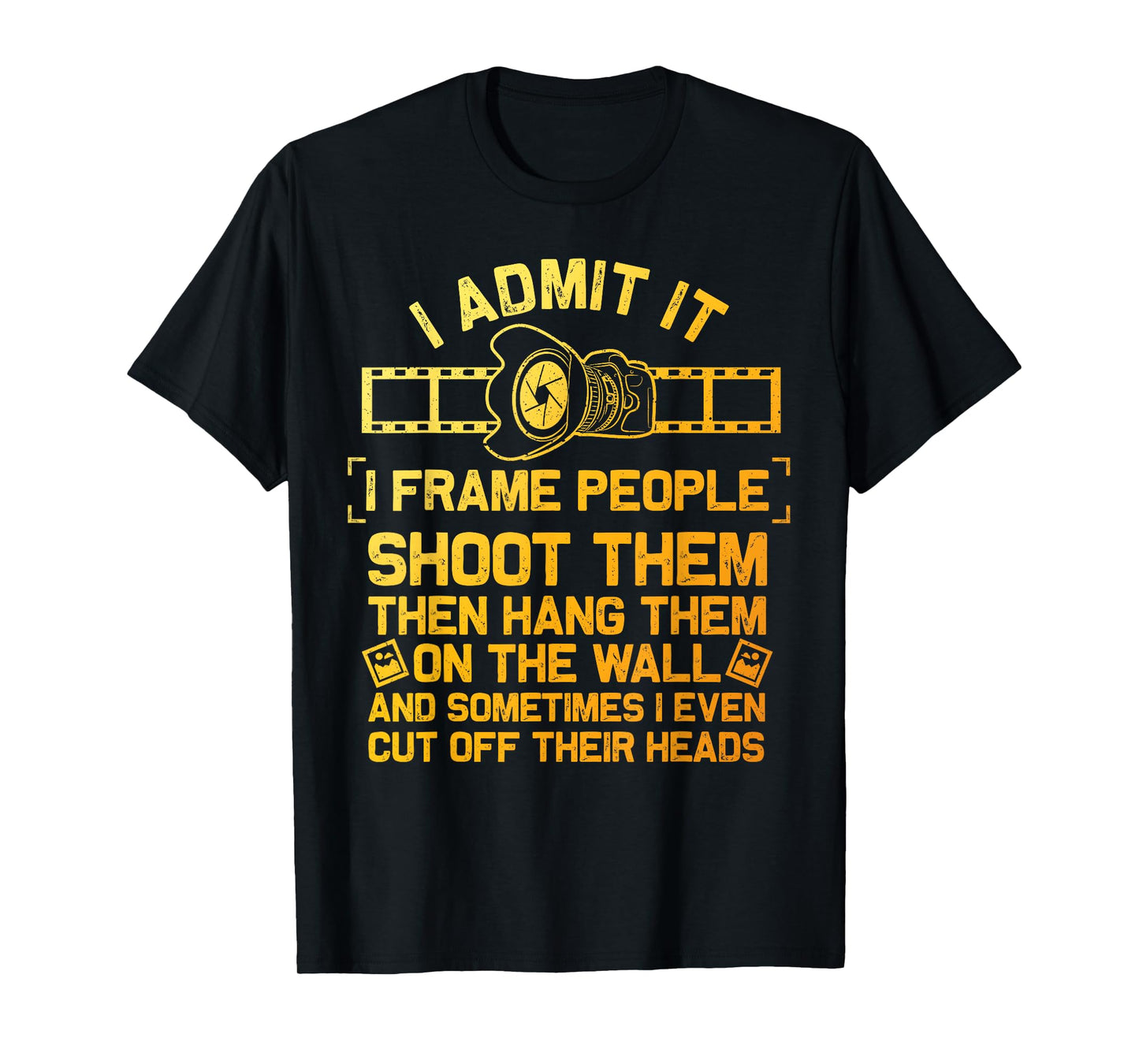 Cool Photographer Design For Men Women Camera Photography T-Shirt