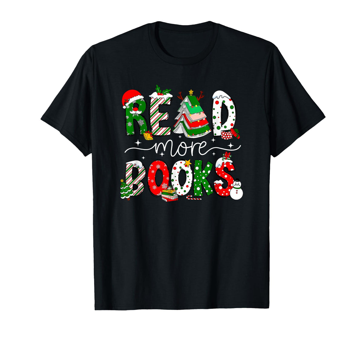 read more books christmas reading book T-Shirt