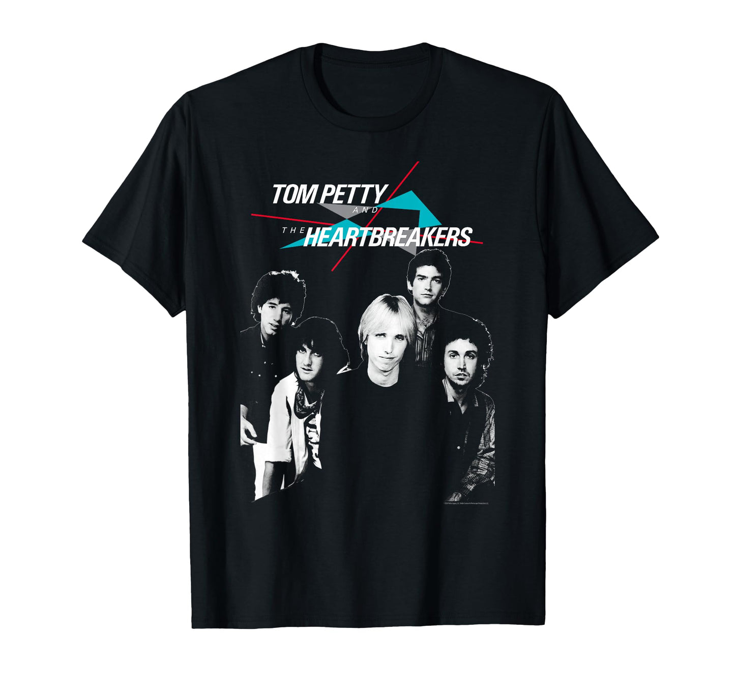 Tom Petty Women's Black Modern Music T-Shirt