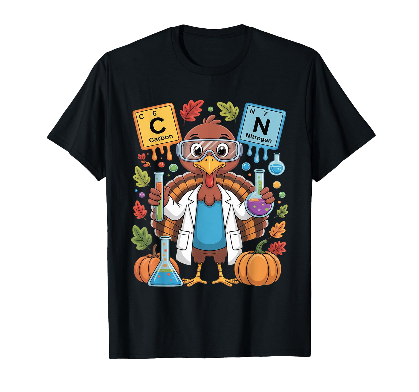 67 Chemistry Science Teacher Periodic Table Thanksgiving T-Shirt