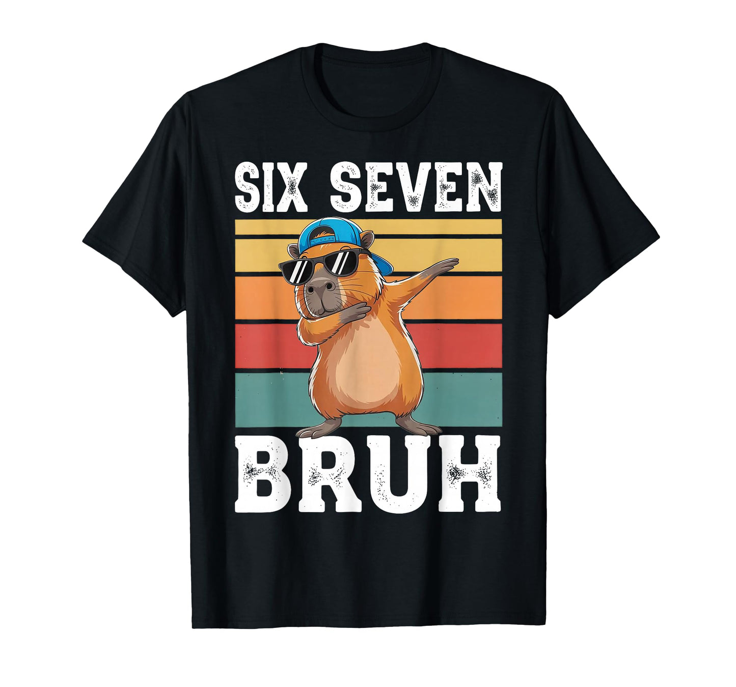 67 Meme Capybara Funny Six Seven Dabbing Capybara T-Shirt