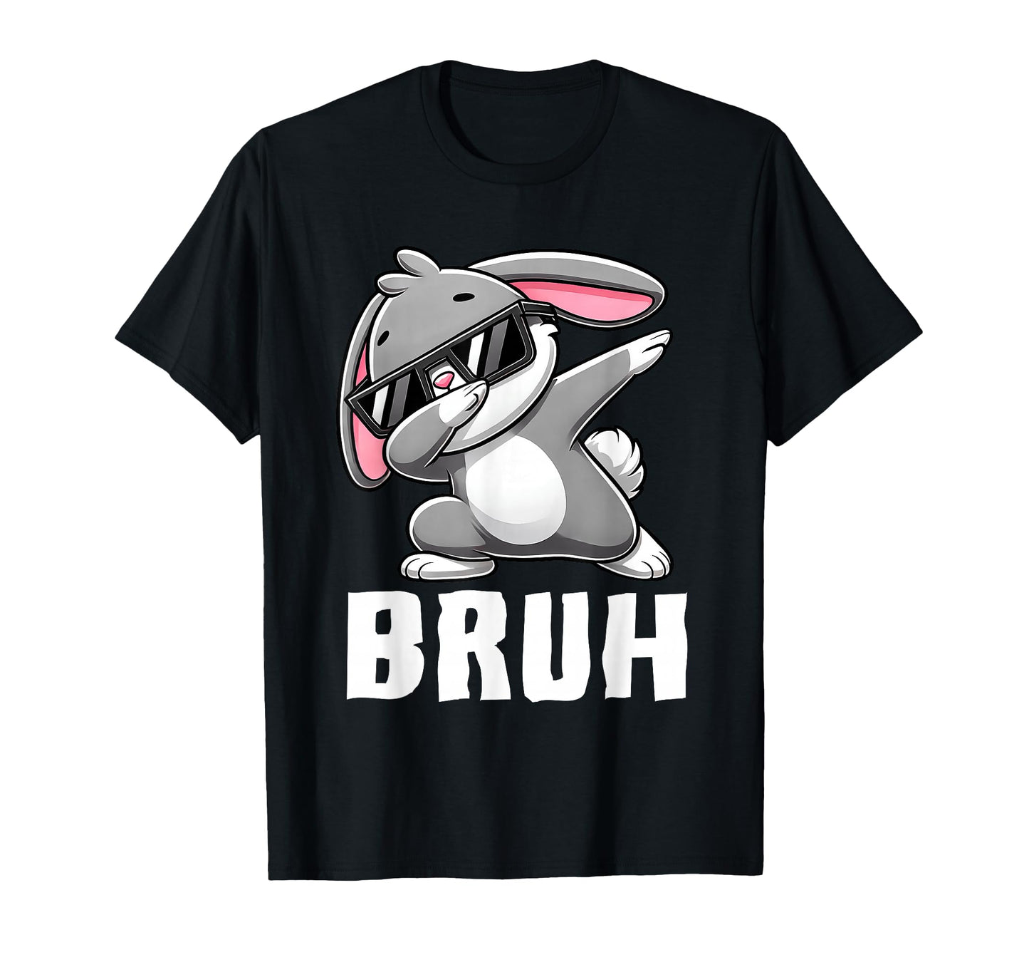 Dabbing Bunny Bruh Meme Easter Day Dab Bunny Teens Boys Kids T-Shirt