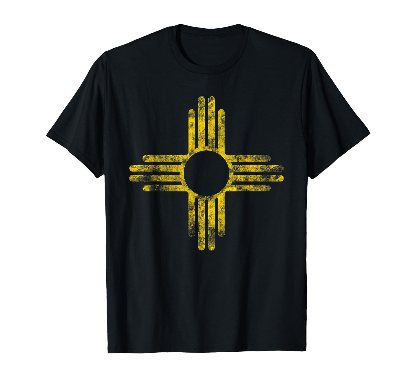 Vintage New Mexico Flag Yellow Zia Sun Symbol T-Shirt