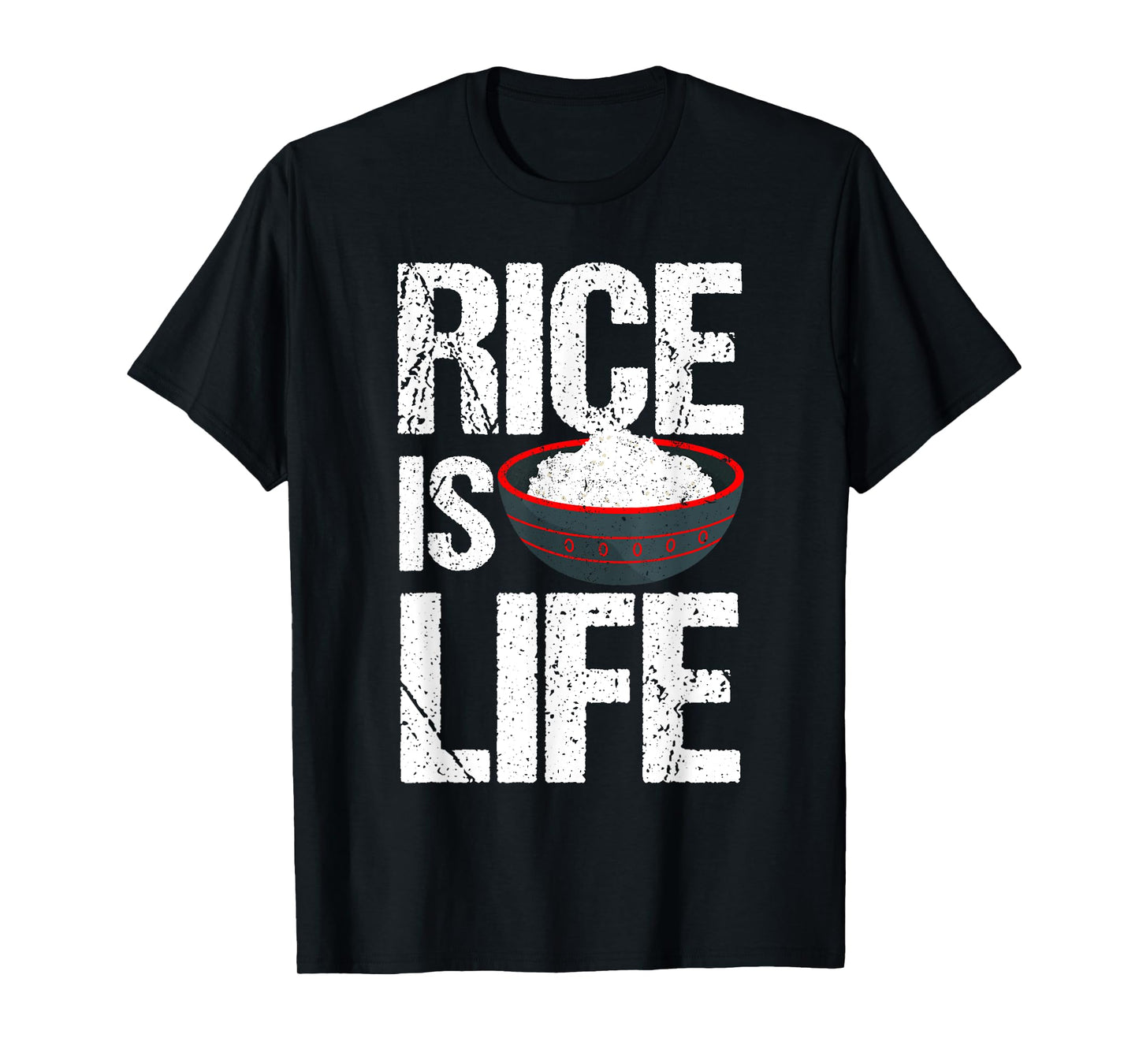 Cool Rice Is Life Art Men Women Asian Filipino Japanese Food T-Shirt