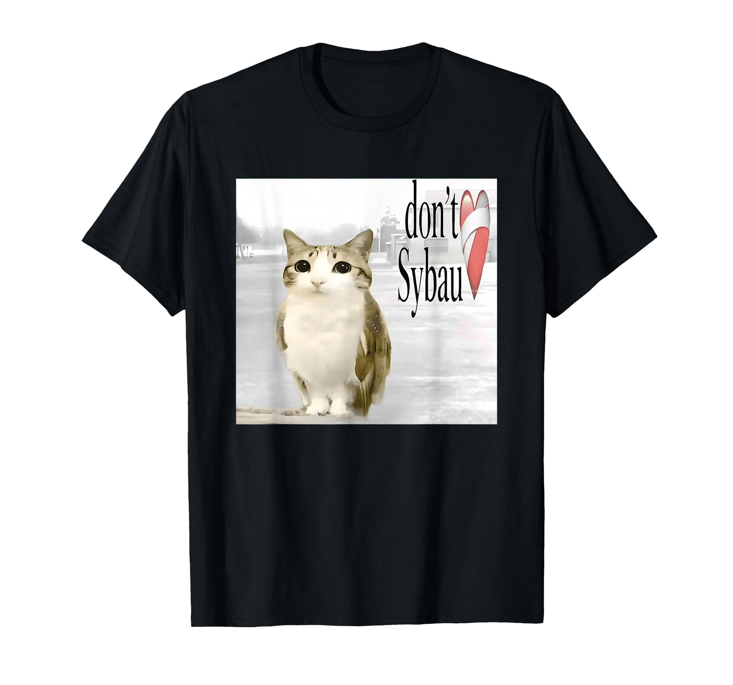 Funny Cat Owl Unhinged Brainrot Meme Meowl Don't SYBAU T-Shirt