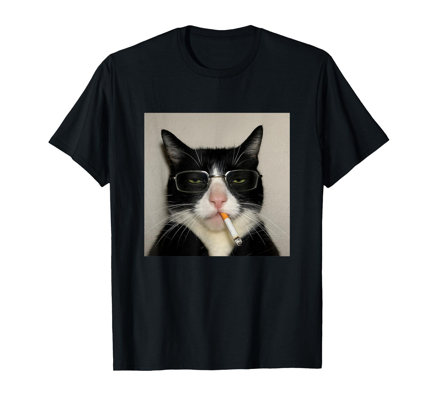 Cat Smoking Cigarette T-Shirt