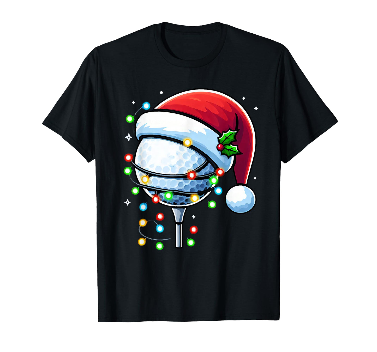 Christmas Golf Xmas Santa Golf Lover Men Boys Girls Kids T-Shirt