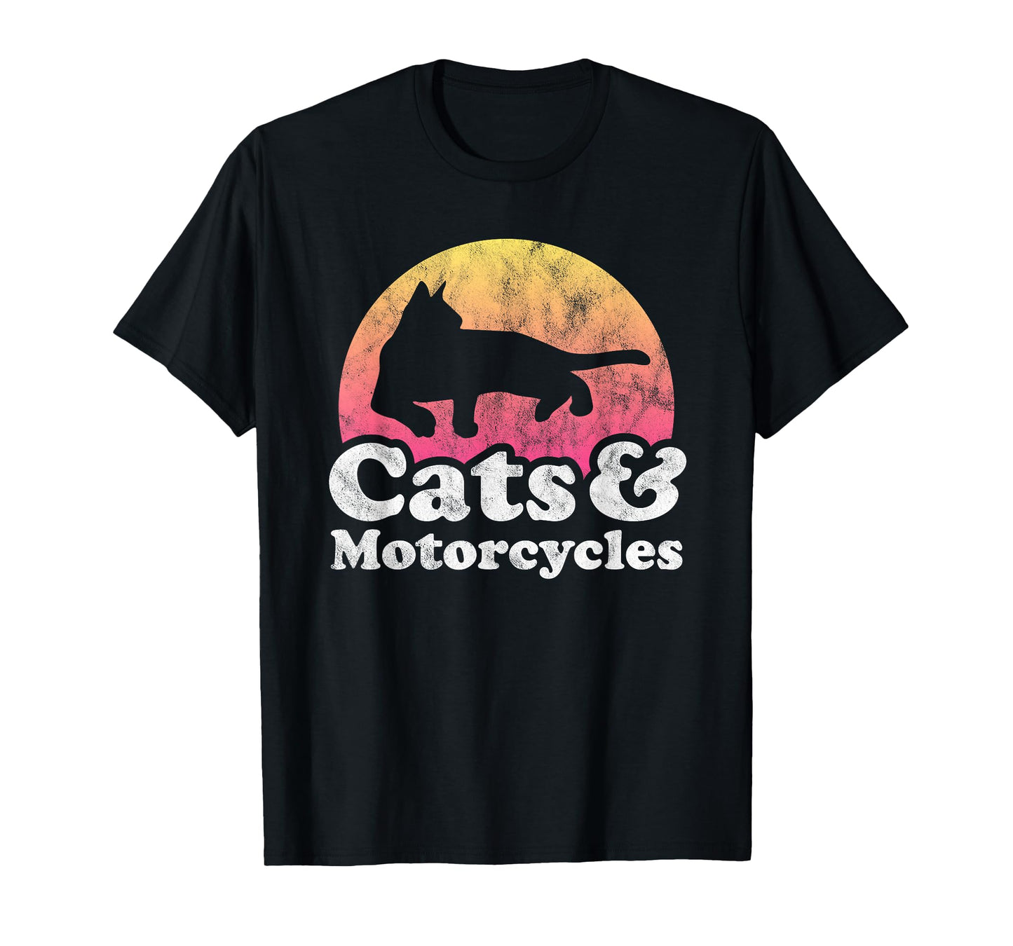 Cats and Motorcycles Men's or Women's Cat and Motorcycle T-Shirt