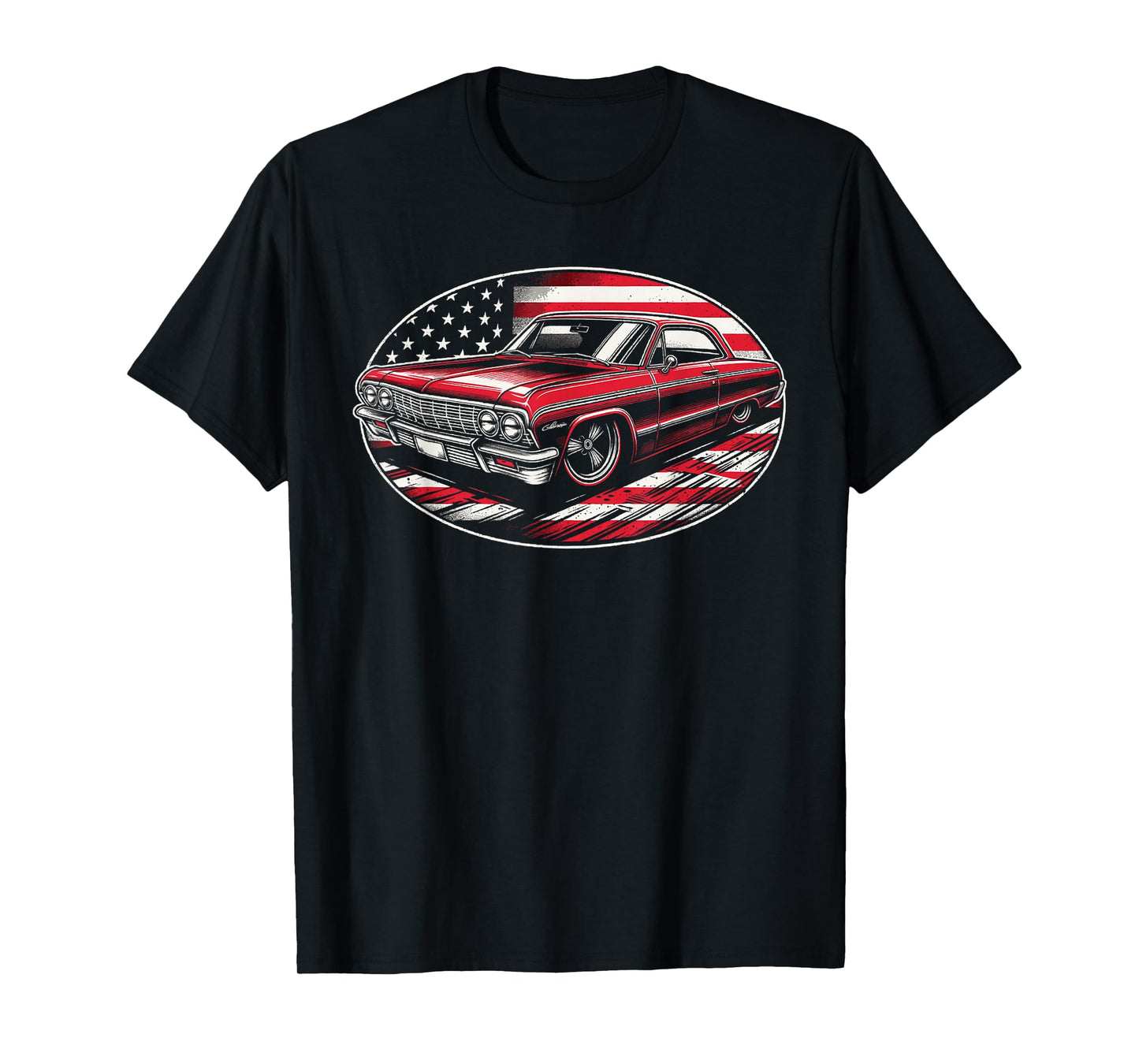 Old School 60's Impala Muscle Hot Rod Vintage Classic Car T-Shirt