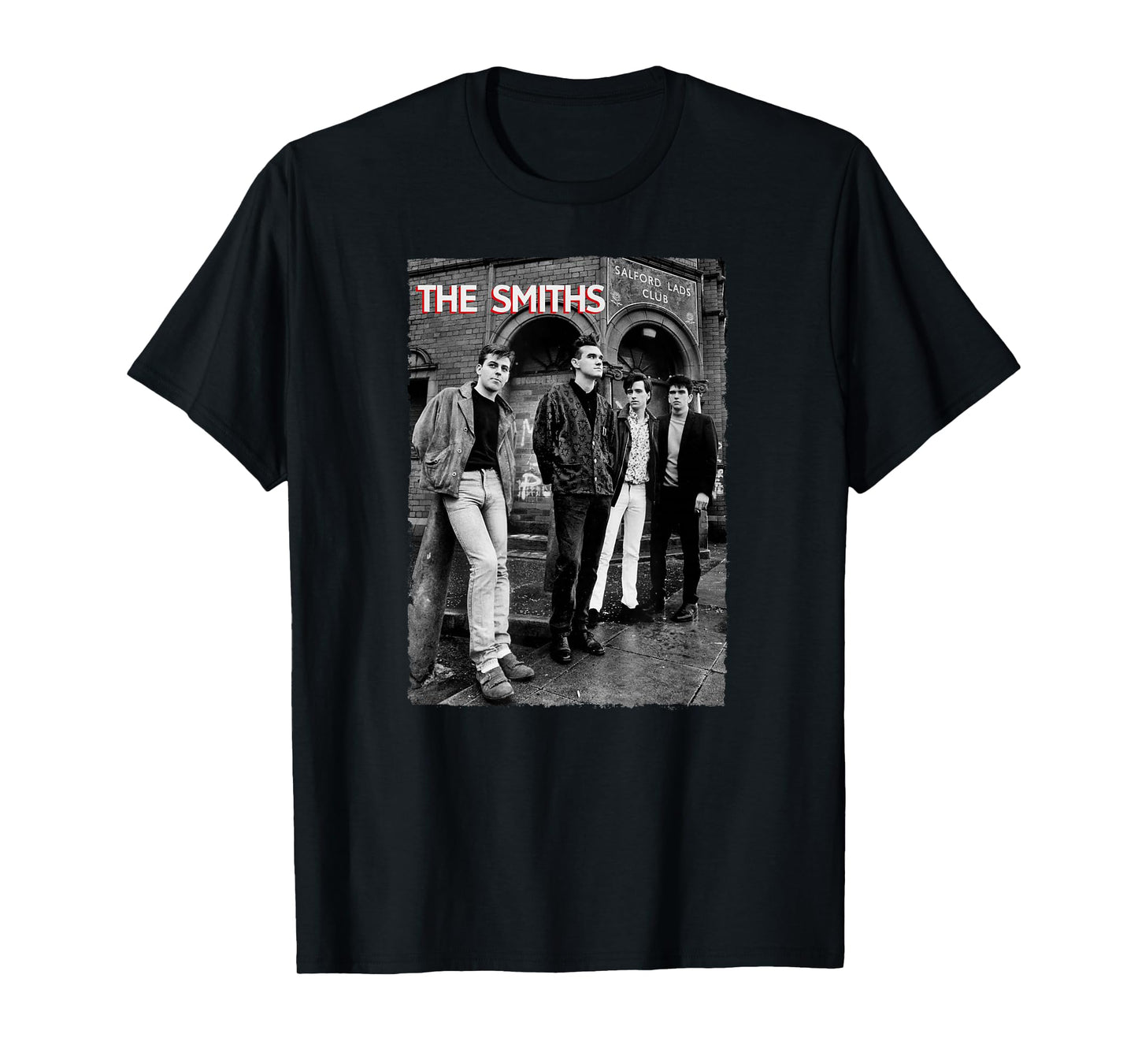 The Smiths Outside Salford Lads Club by Stephen Wright T-Shirt