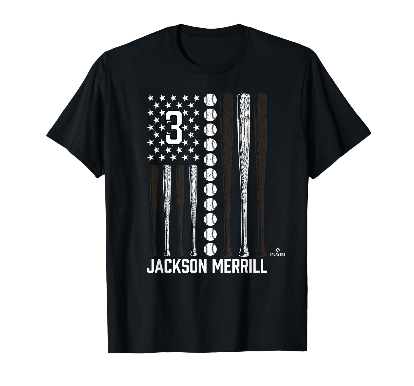 Baseball American Flag Jackson Merrill San Diego Baseball T-Shirt