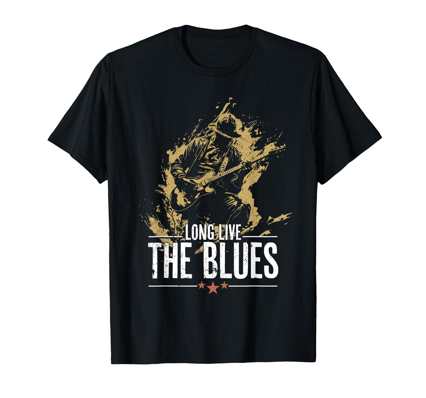 Blues Music Guitar for Guitarist Vintage T-Shirt