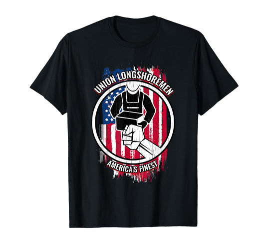 Union Longshoreman Tshirt Proud Mens Gifts for Longshoremen T-Shirt