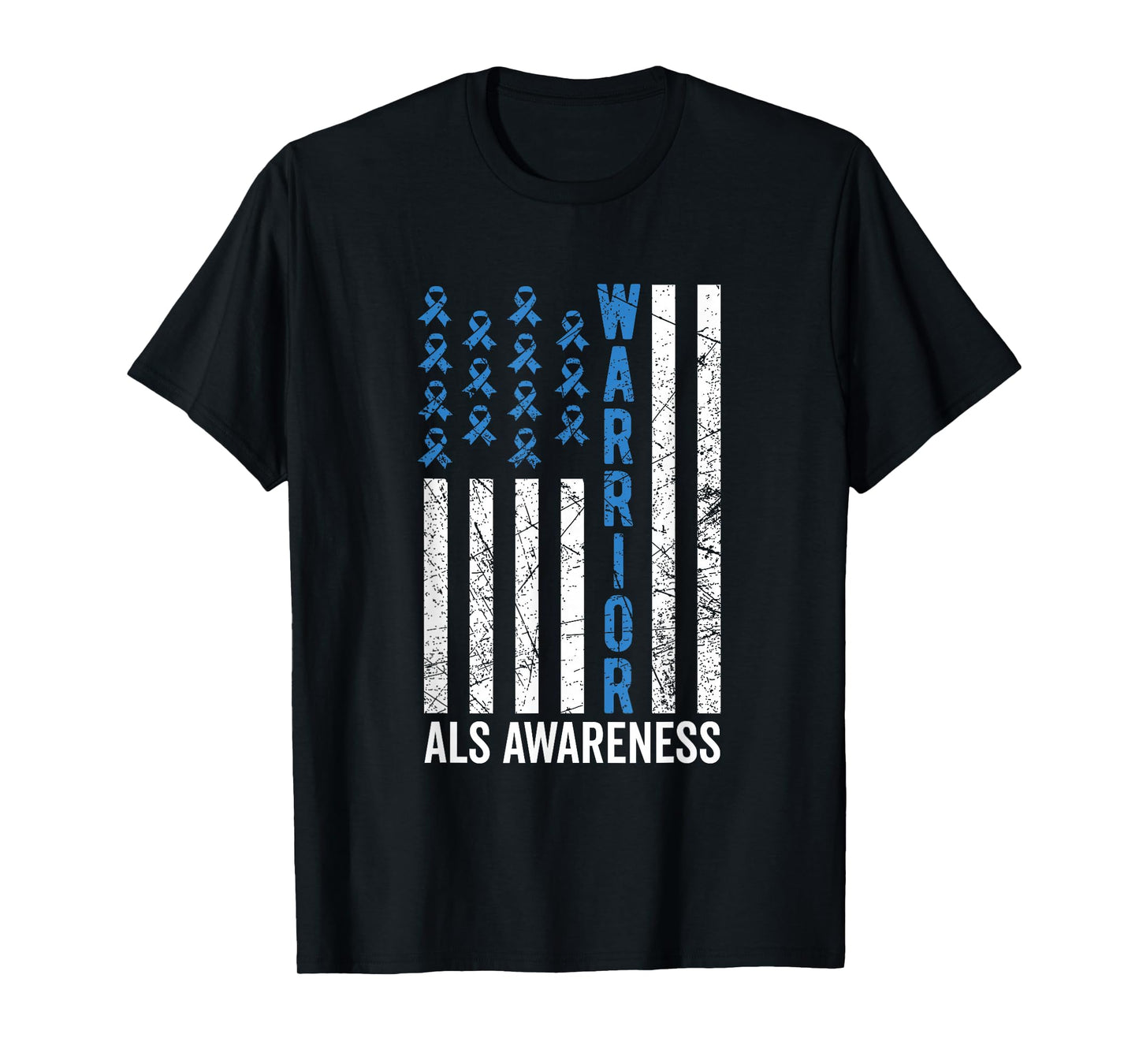 Blue Warrior For Women & Men ALS Awareness T-Shirt