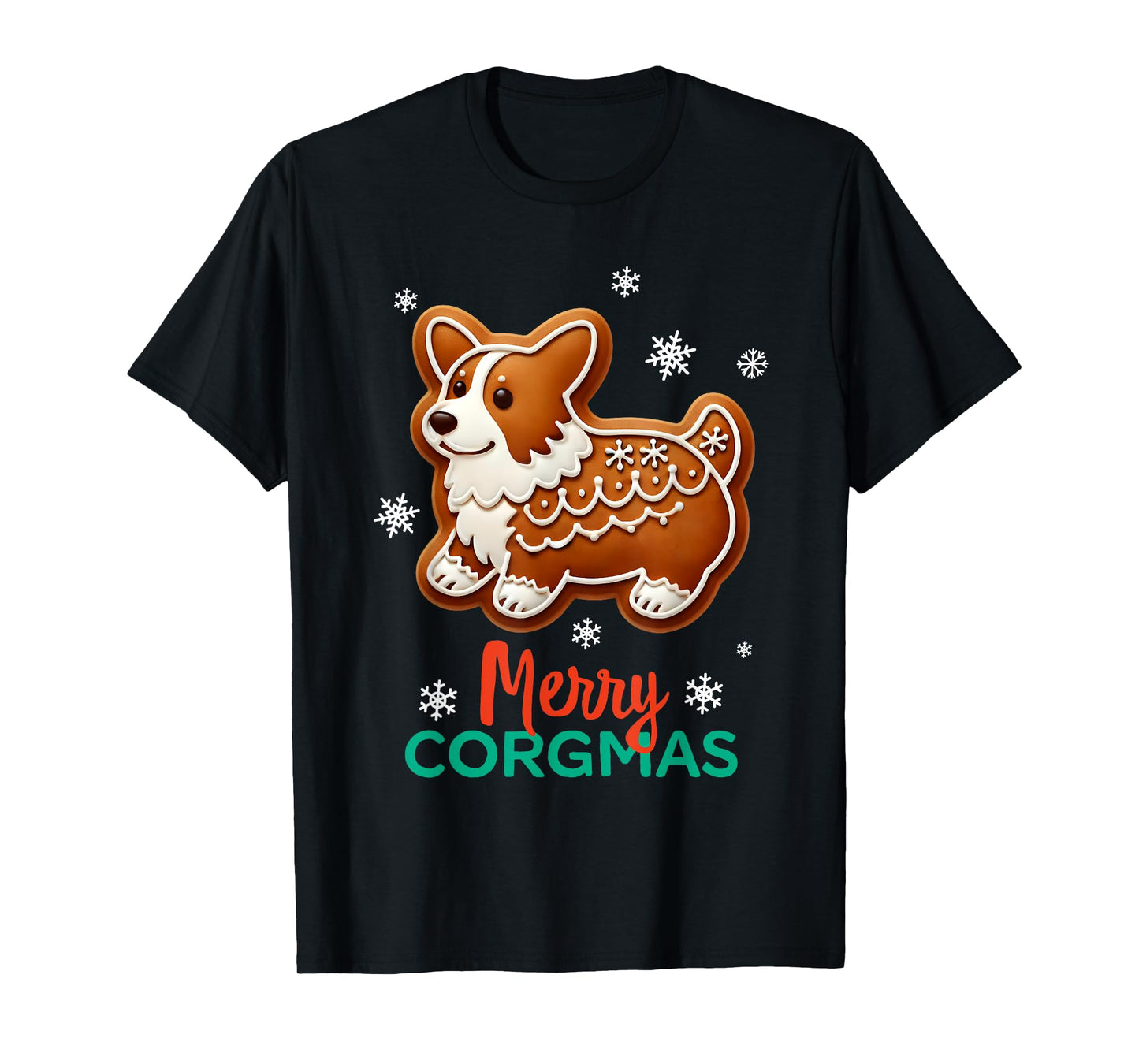 Corgi Christmas Gingerbread Xmas Dog Lover Merry Corgmas T-Shirt