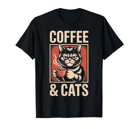 Coffee and Cats T-Shirt