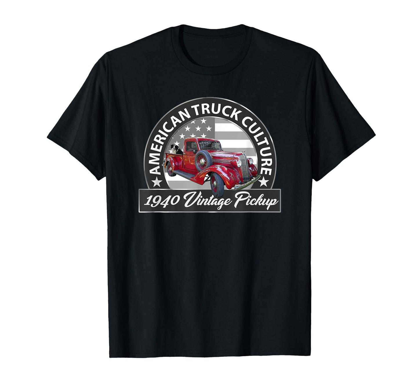 1940 VINTAGE RED PICKUP TRUCK, VINTAGE PRE-WAR ERA, CAR GUYS T-Shirt