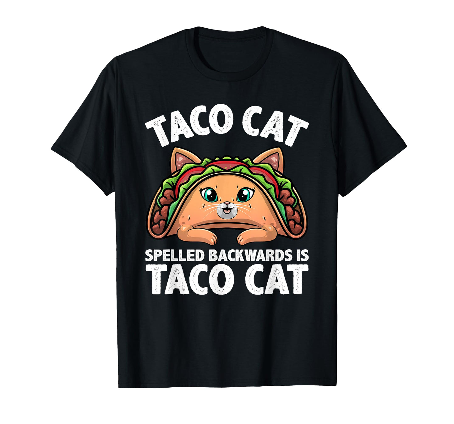 Cute Taco Cat Design For Men Women Kids Taco Mexican Food T-Shirt