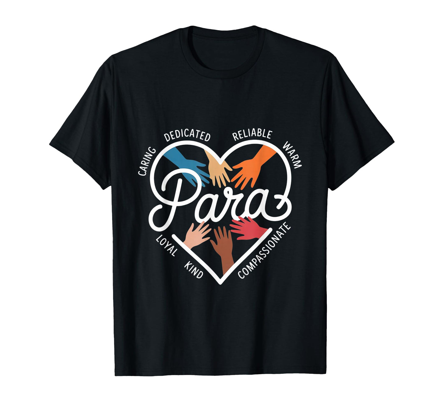 para Heart Paraprofessional Teacher Paraeducator T-Shirt