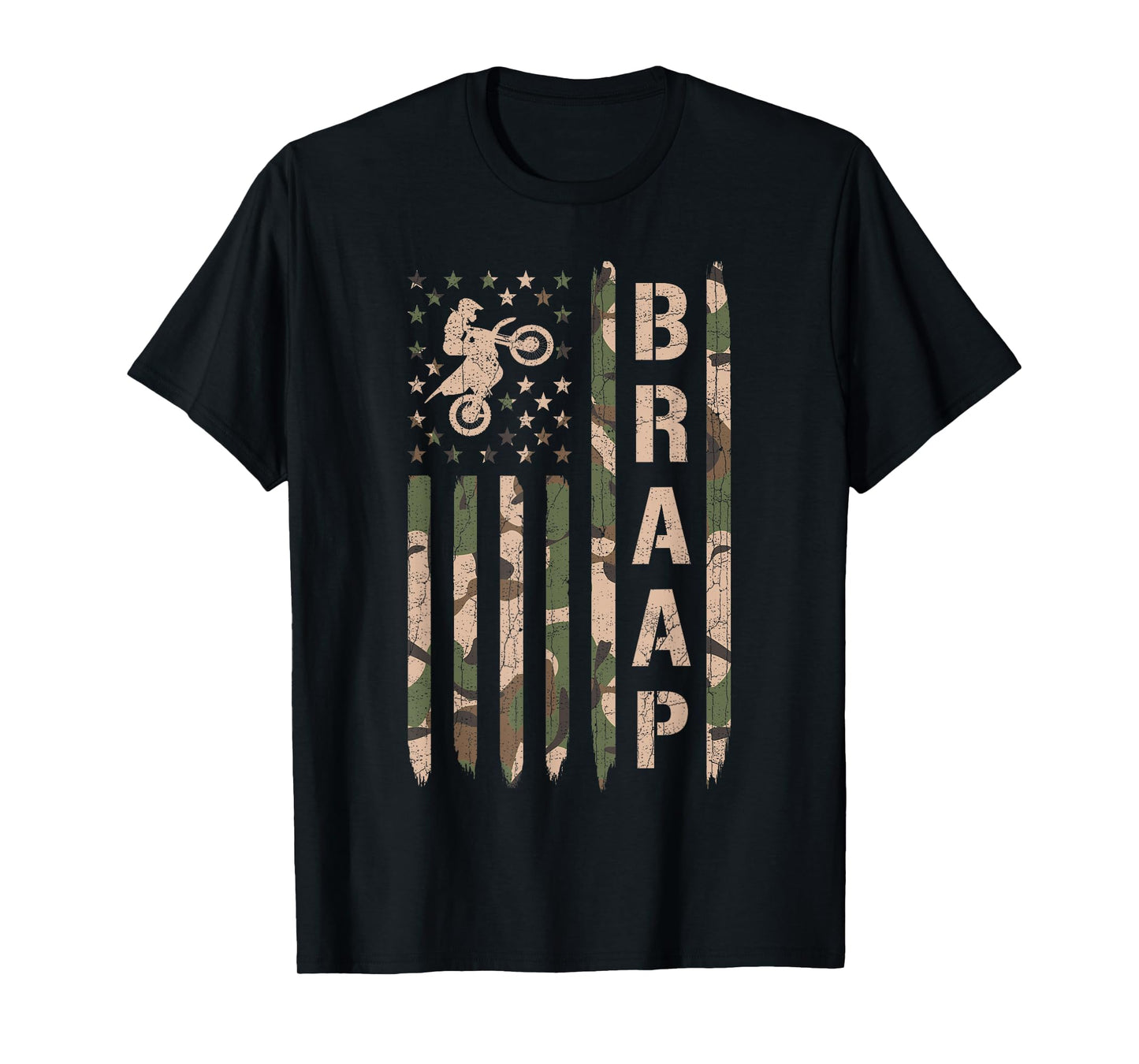 Braap Dirt Bike Camo Motocross Racing Supercross Gift T-Shirt