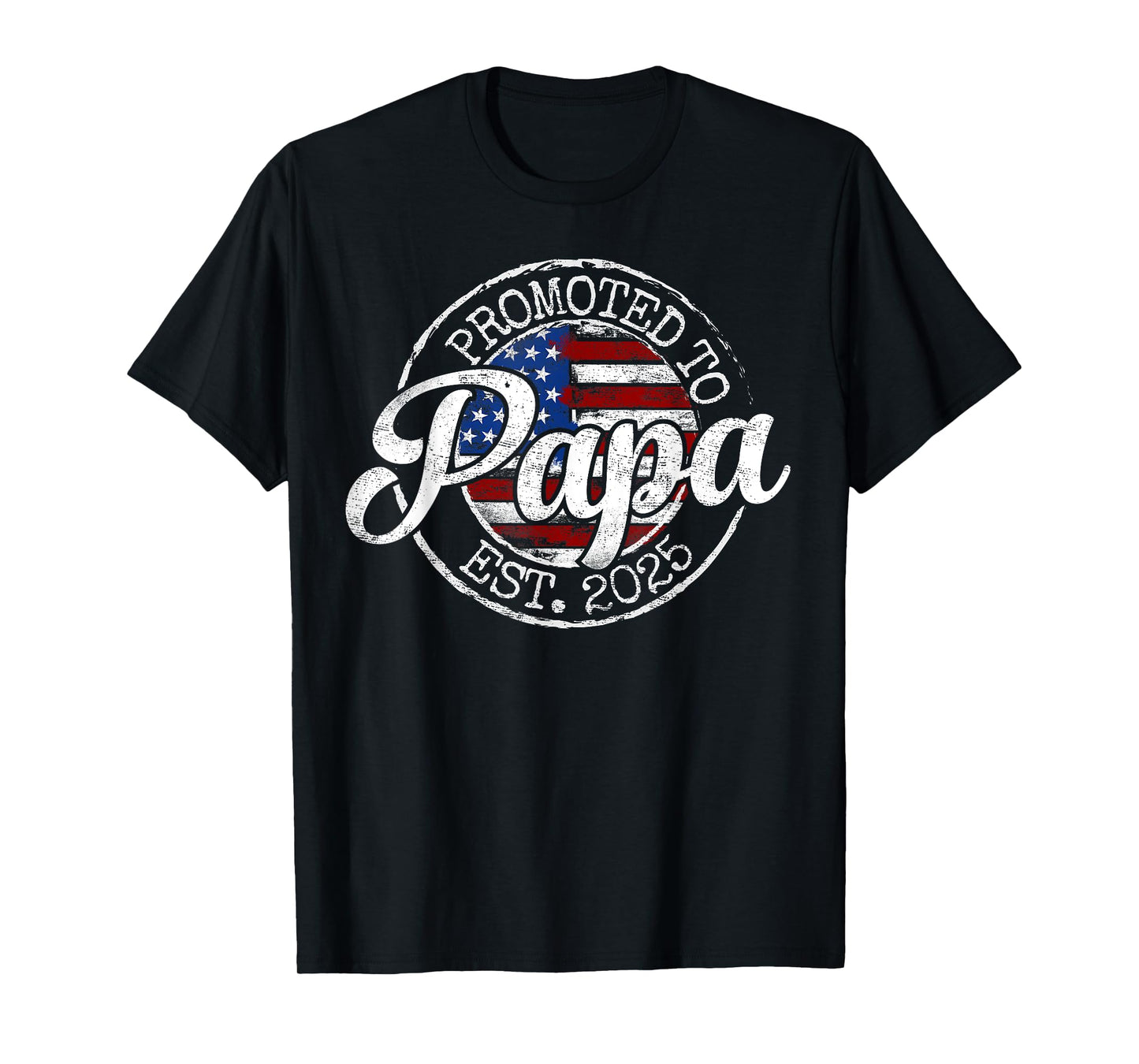 Promoted To Papa Est 2025 Dad To Be Gifts First Time Dad T-Shirt