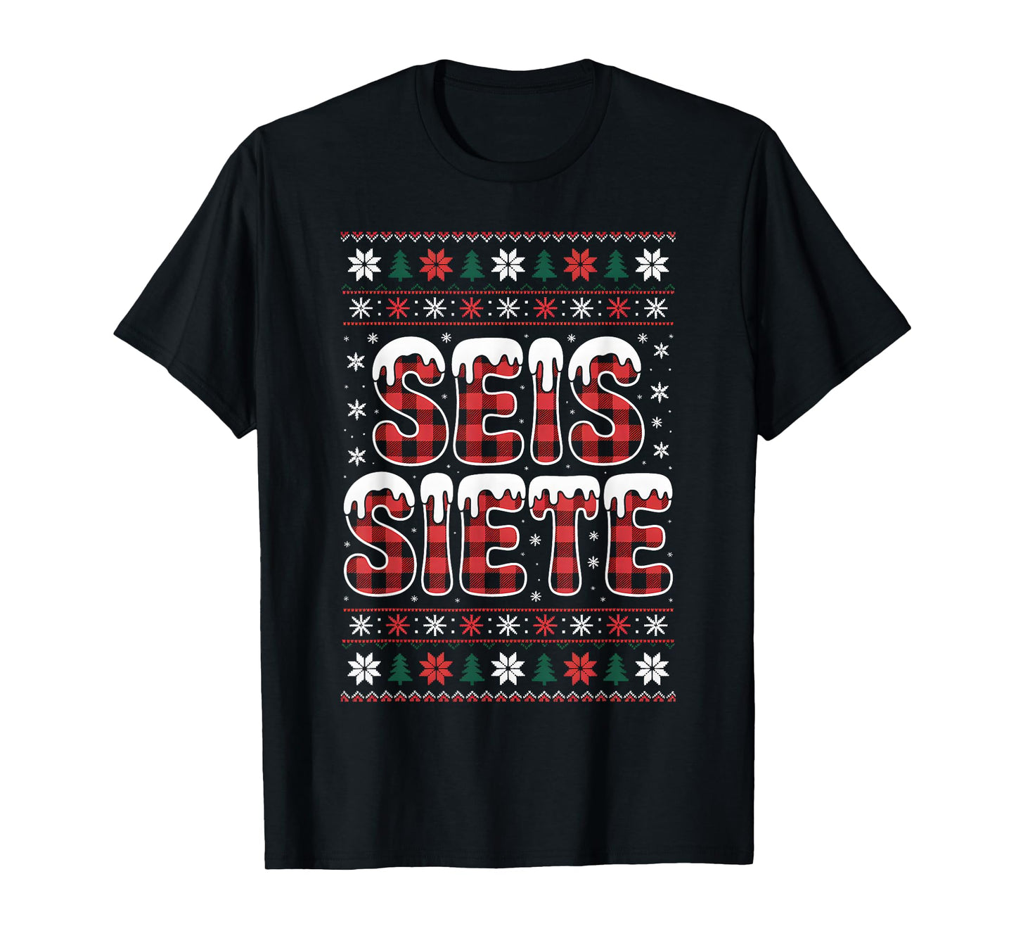 67 Six Seven Spanish Teacher Christmas SEIS Siete Brainrot T-Shirt