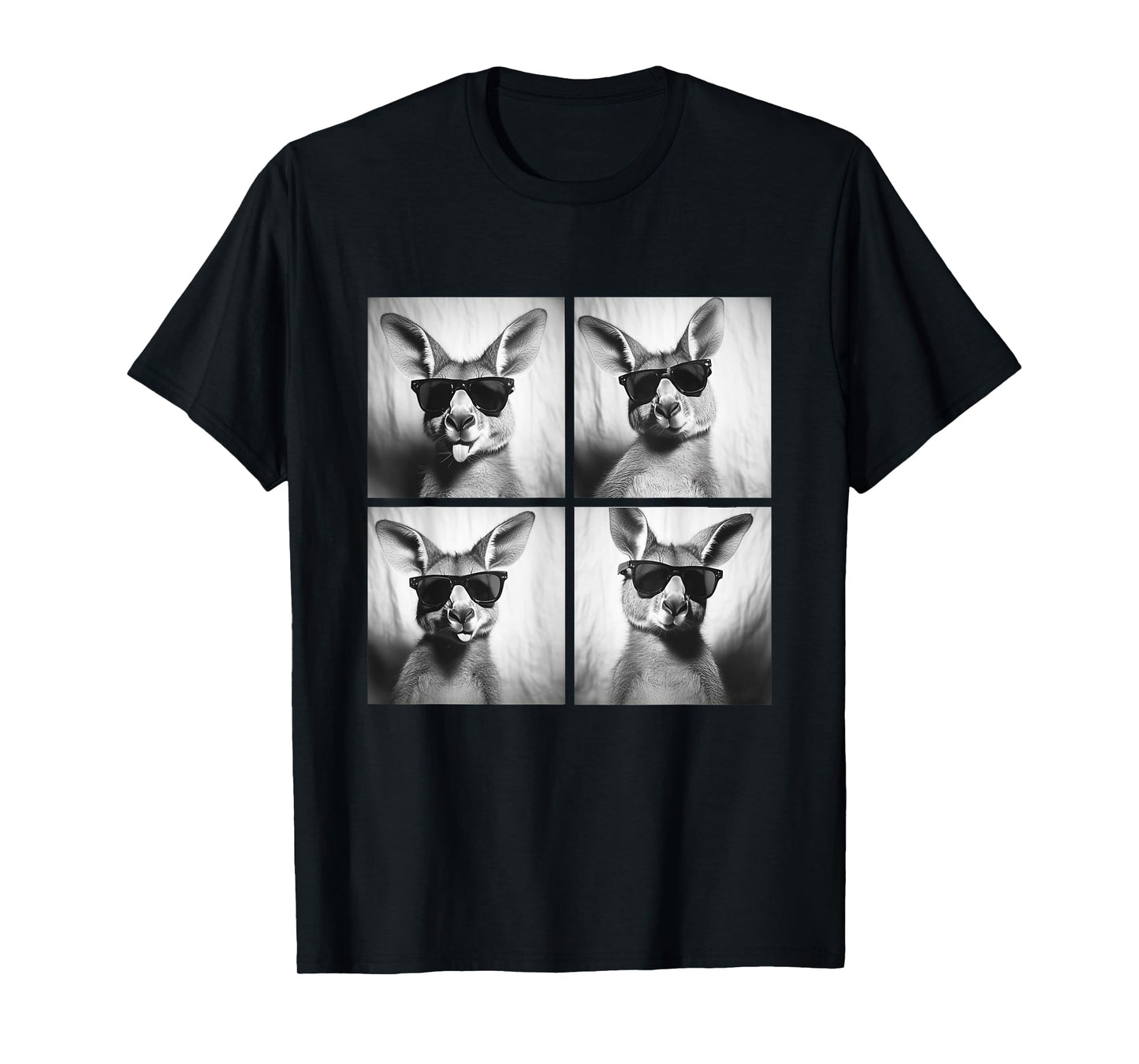Funny Kangaroos with Sunglasses Australian Animal Humor Meme T-Shirt