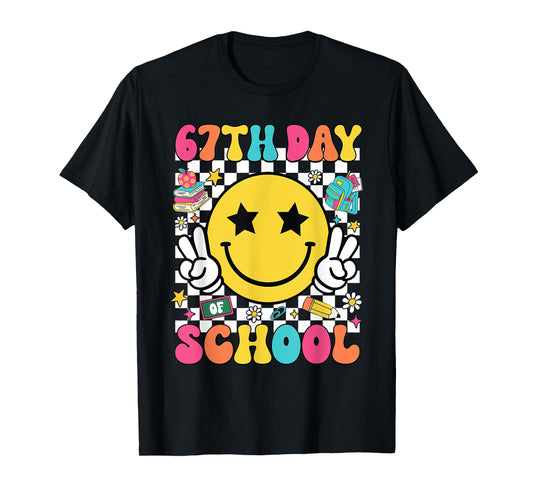 67th Day of School Shirt 67 Days Smarter Teacher Boy Girls T-Shirt