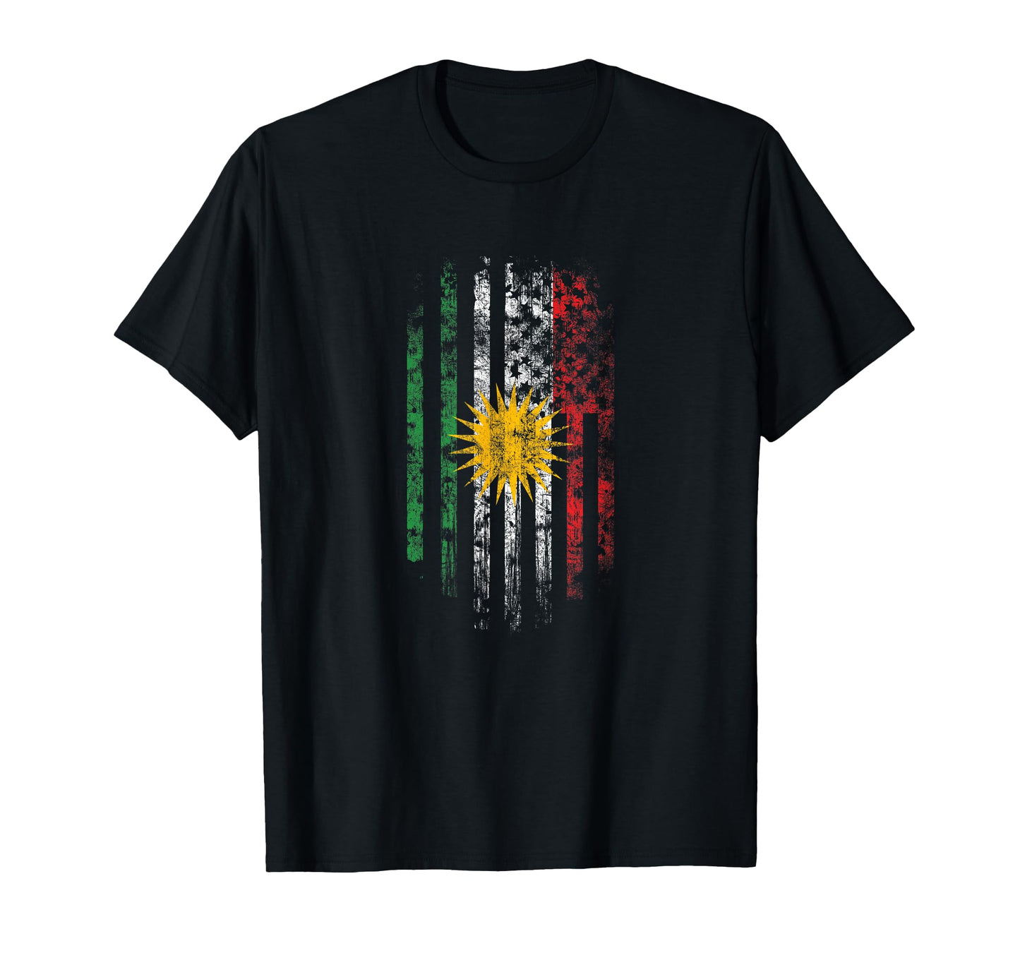Kurdish American Flag T-Shirt - Kurdistan Shirt T-Shirt for Women Kids Men