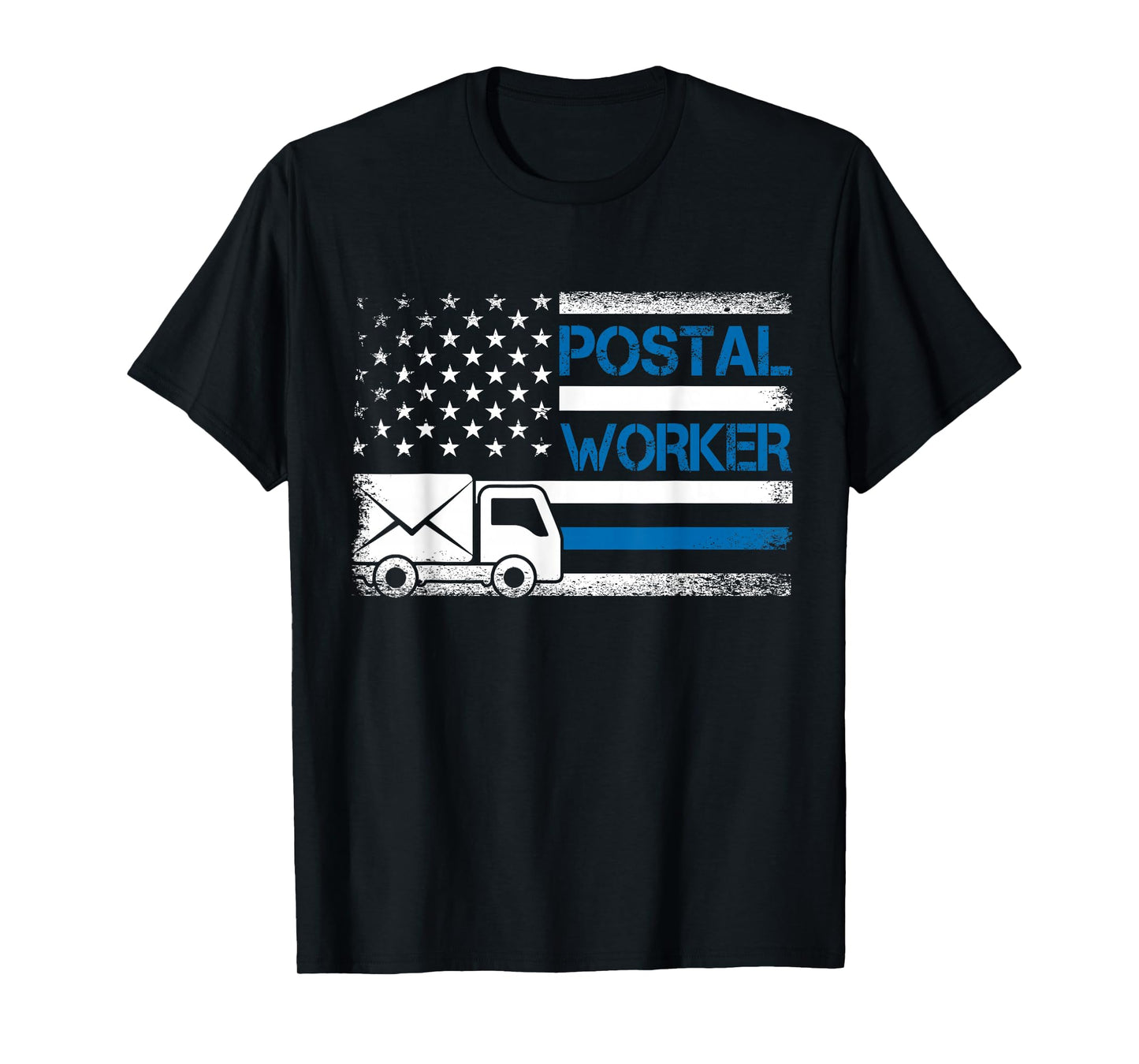 USA Flag Patriotic Postal Worker Mailman Mail Carrier T-Shirt