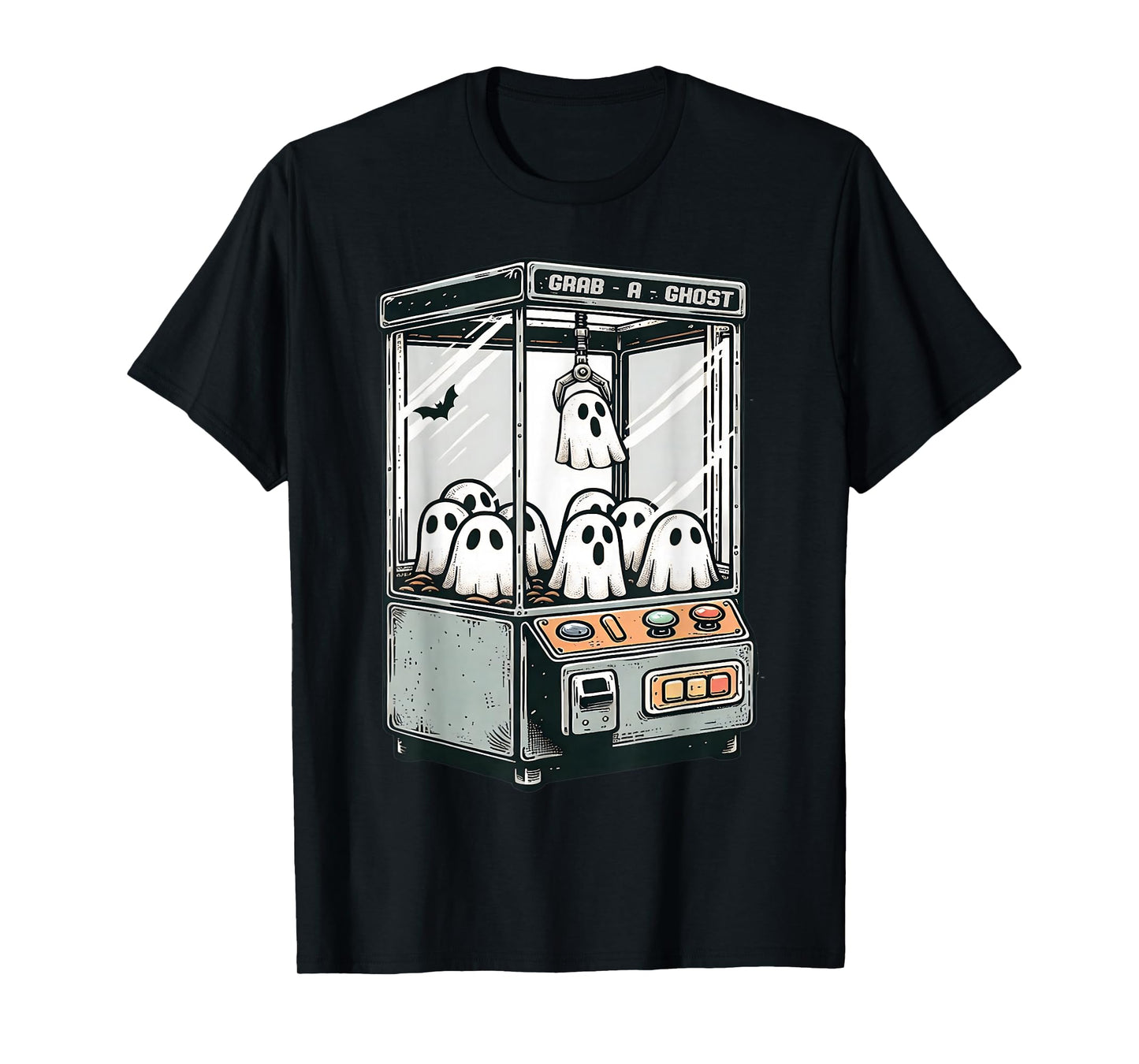 Grab A Ghost Claw Machine Arcade Funny Halloween Kid Toddler T-Shirt