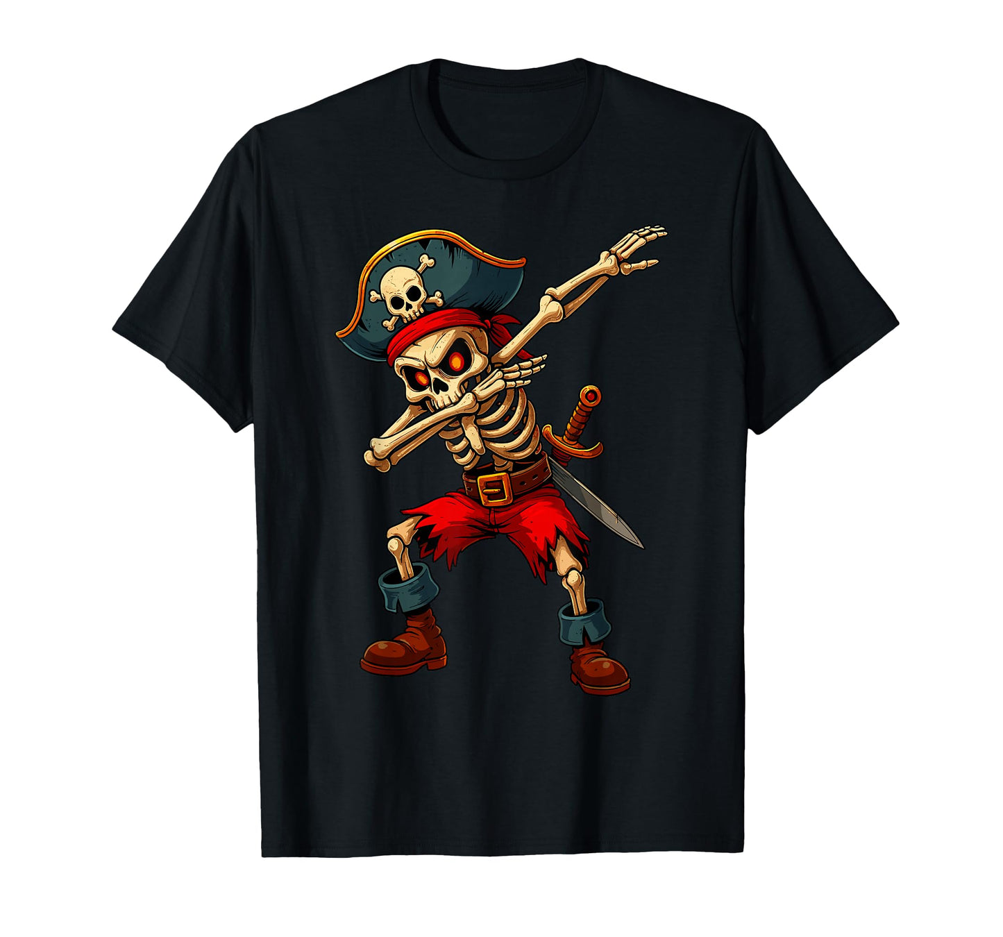 Dabbing Pirate Skeleton T-Shirt