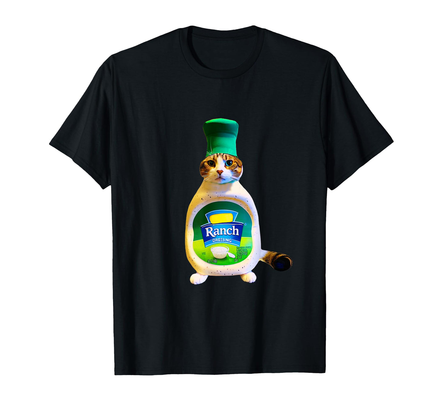 Ranch Dressing Cat Gift Funny Ranch Dressing Sauce Humor T-Shirt