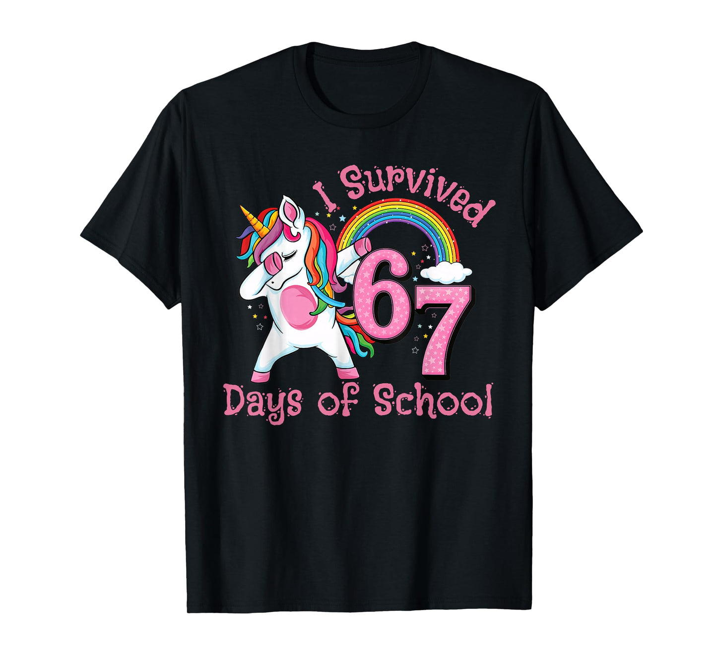 I Survived 67 Days of School Funny Six Seven 6 7 Meme T-Shirt
