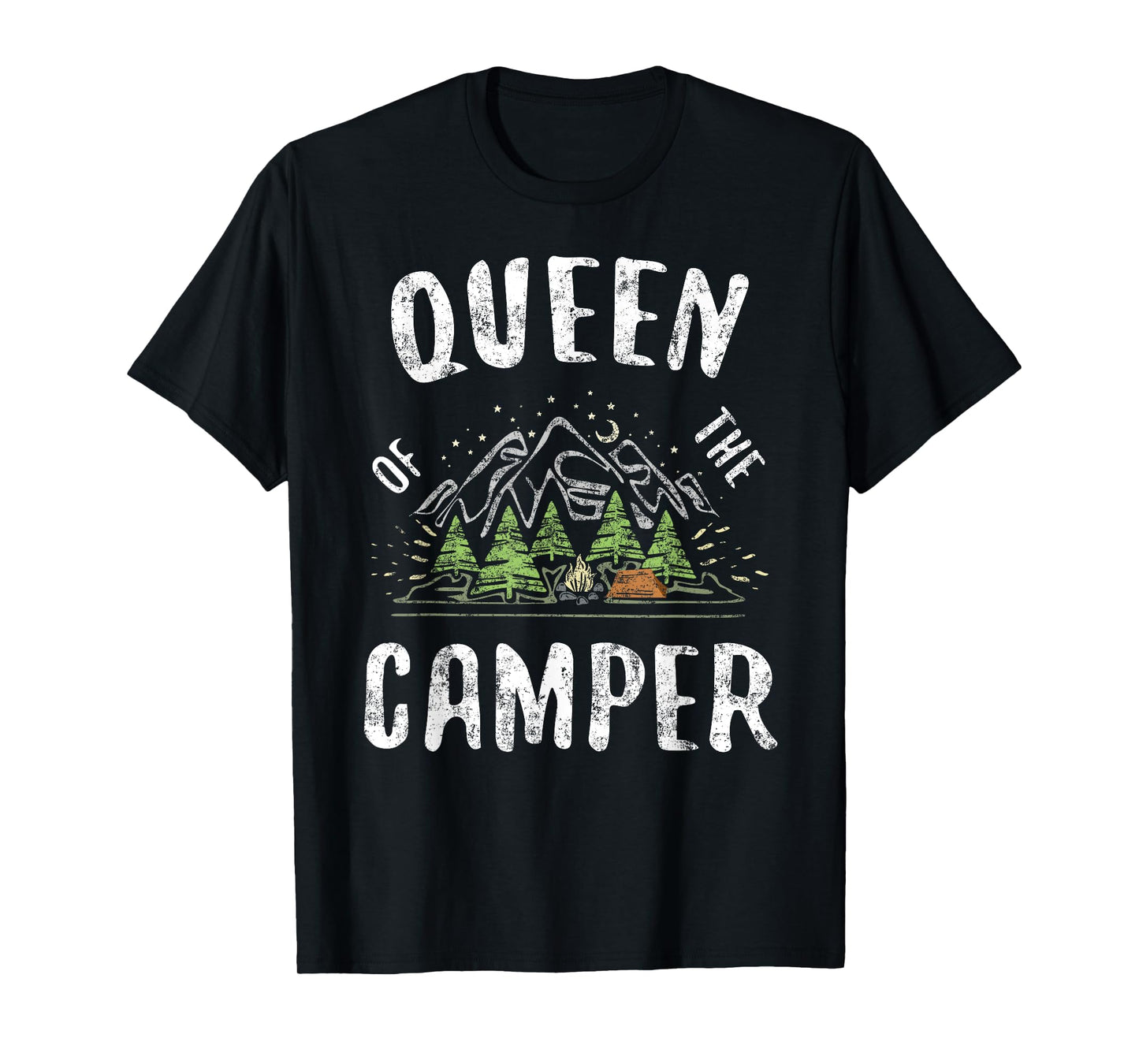 Queen Of The Camper T-Shirt Camping Shirt T-Shirt