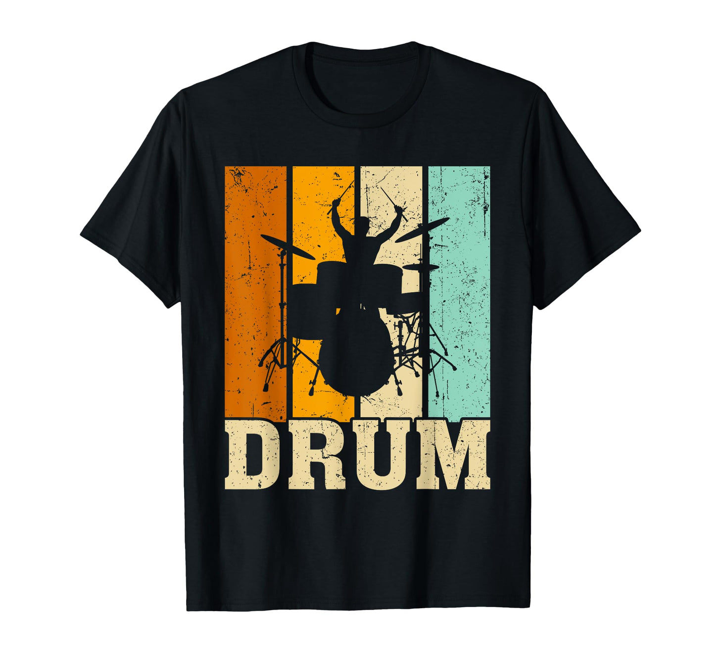 Drum Drum Drum Retro Vintage Drumming Gift for Drummers T-Shirt