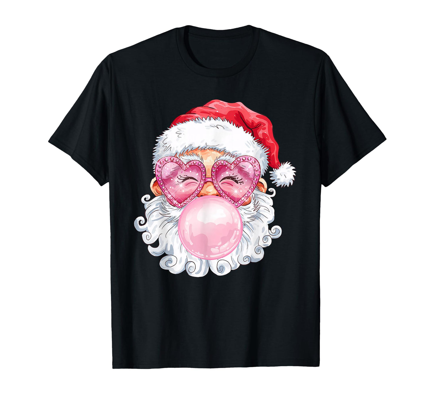 Vintage Groovy Santa Claus Christmas Vibes Womens Kids Girls T-Shirt