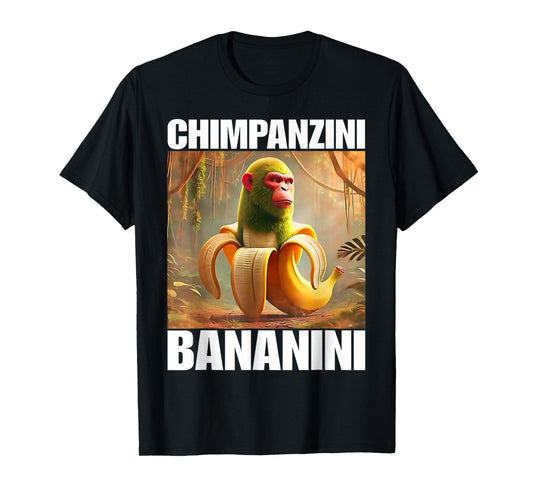 Chimpanzini Bananini Italian Brainrot Funny Meme T-Shirt