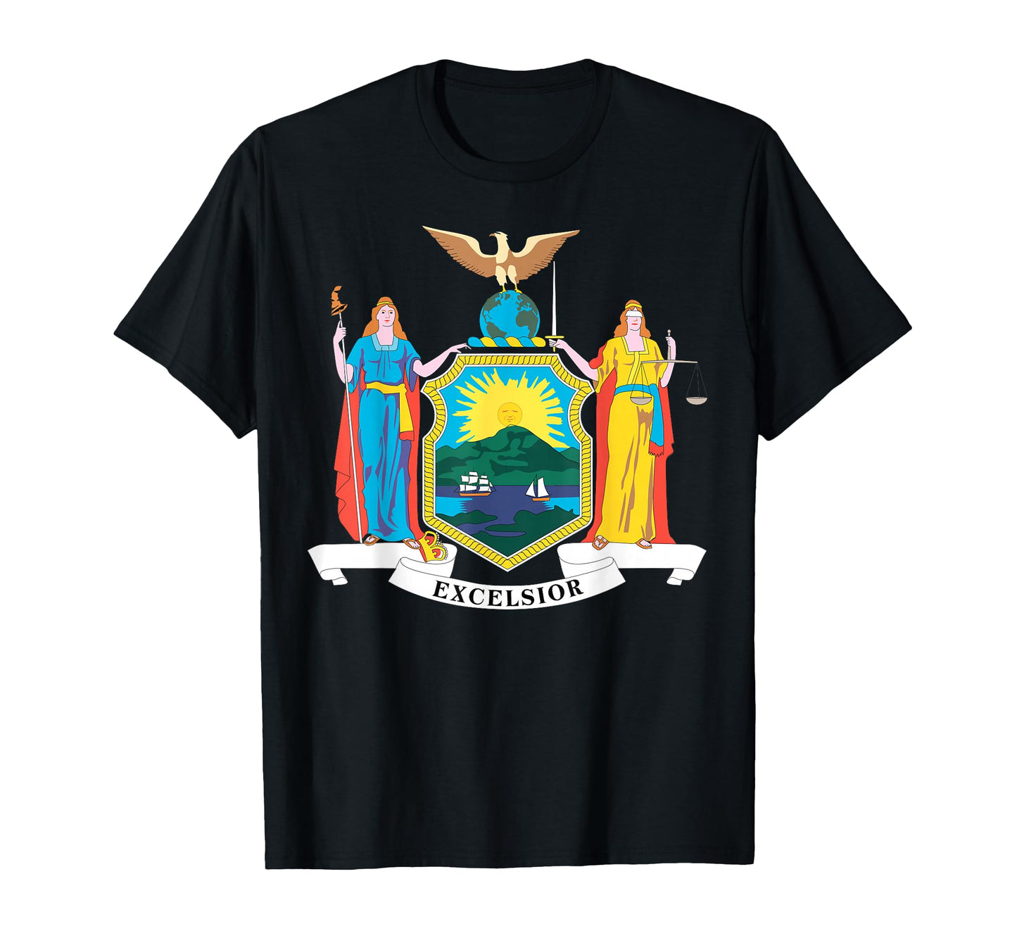 New York NY state Flag USA T Shirt T-Shirt