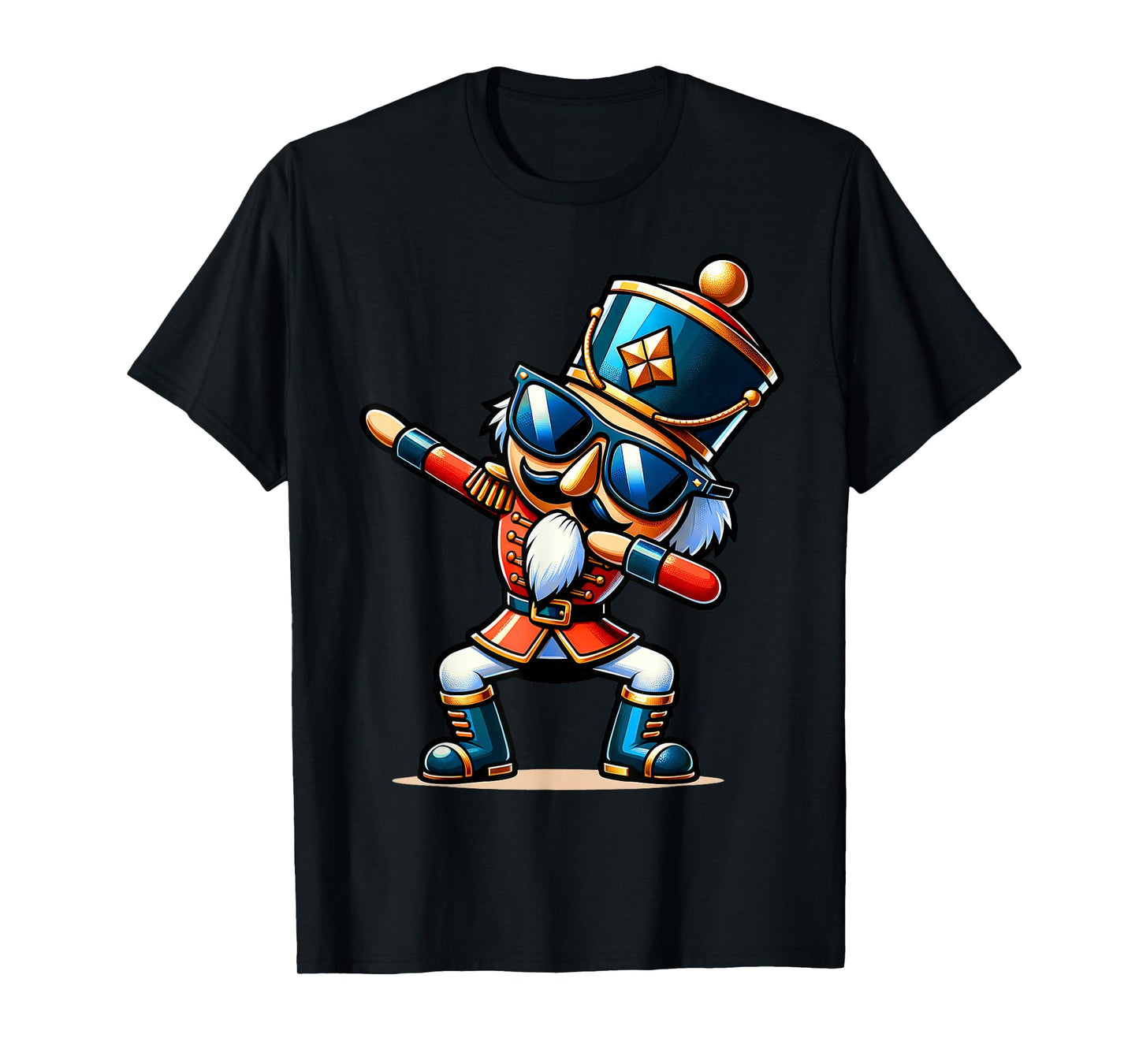 Christmas Nutcracker Dabbing Boys Santa Xmas Funny T-Shirt