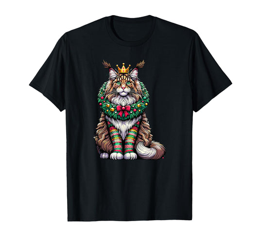 Christmas Maine Coon American Longhair T-Shirt