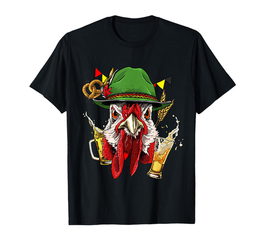 Chicken Germany Oktoberfest Party Beer Fest Chicken Lover T-Shirt