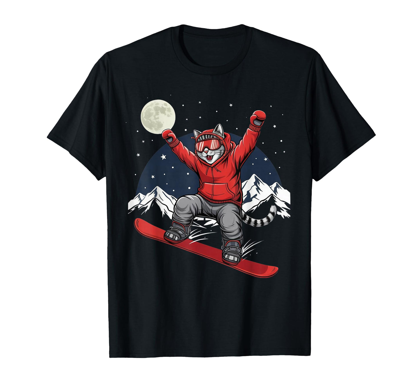 Snowboard Kitten Cat Snowboarding Wintersports Snowboarder T-Shirt