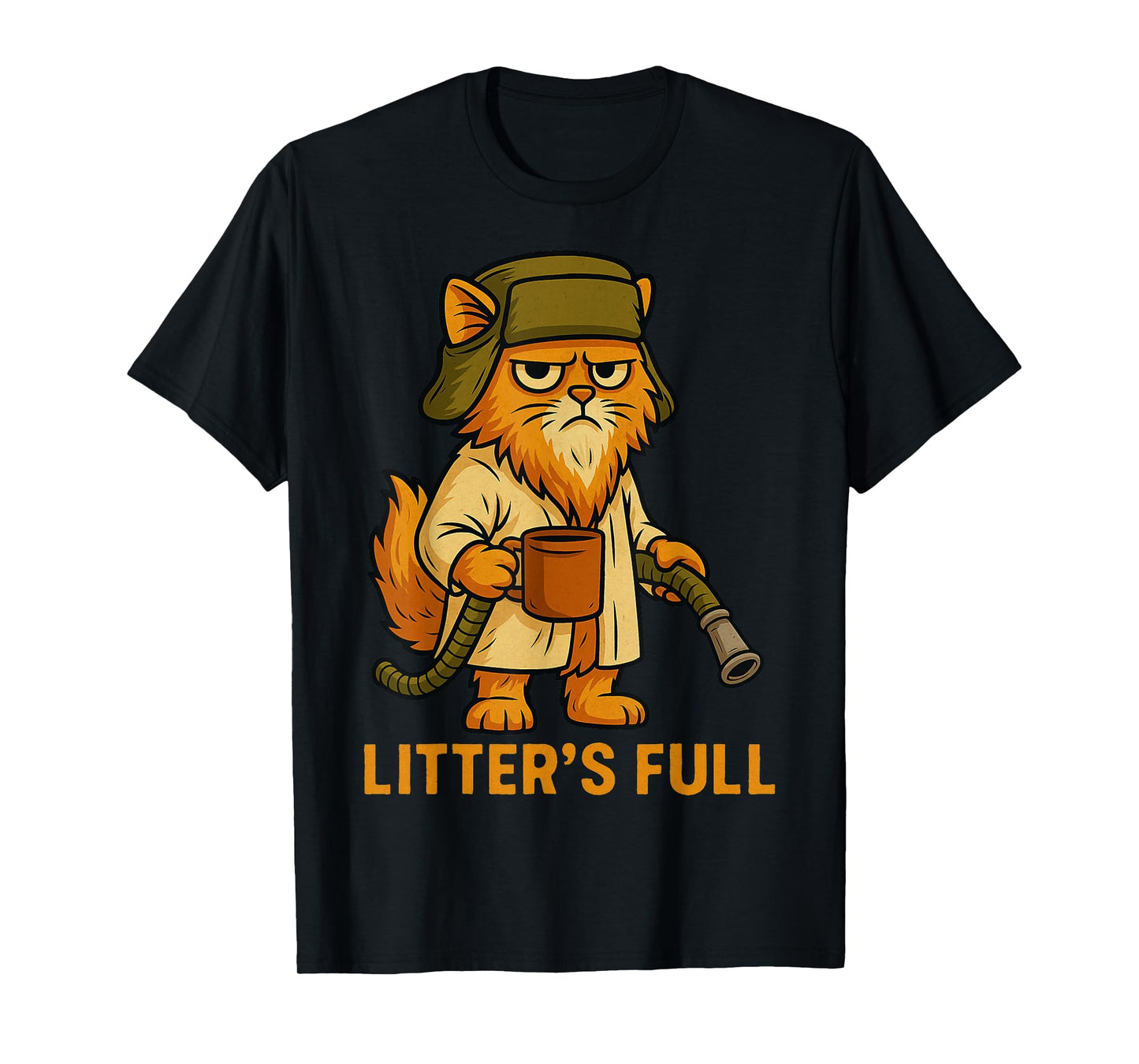 Litter’s Full Funny Cat Lovers Christmas Xmas T-Shirt