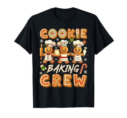 Cookie Baking Crew Christmas Funny Gingerbread Lovers Kids T-Shirt