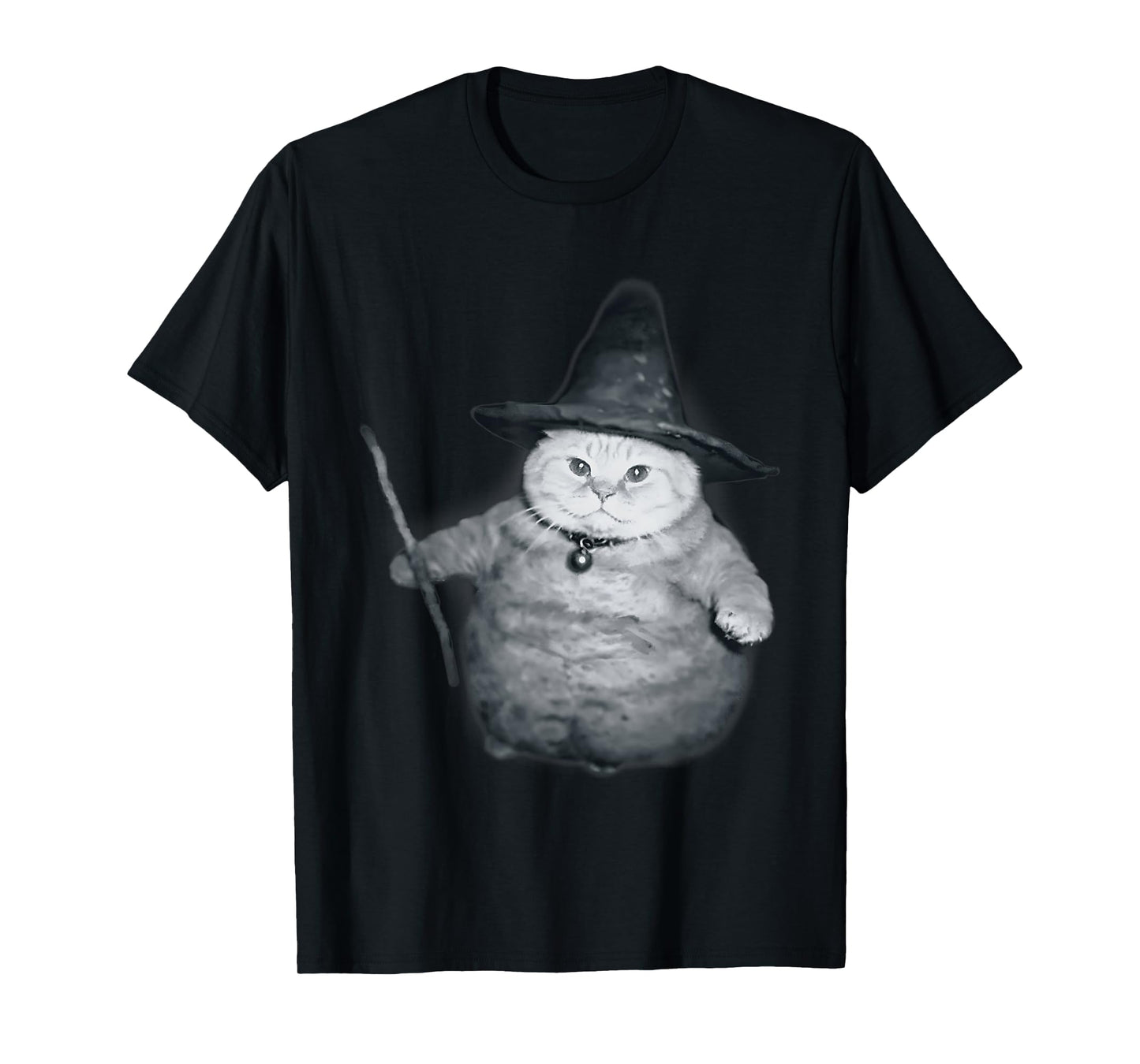 Wizard Kitten Meme Chonk Witch Cat Meme Stupid Brain Rot T-Shirt