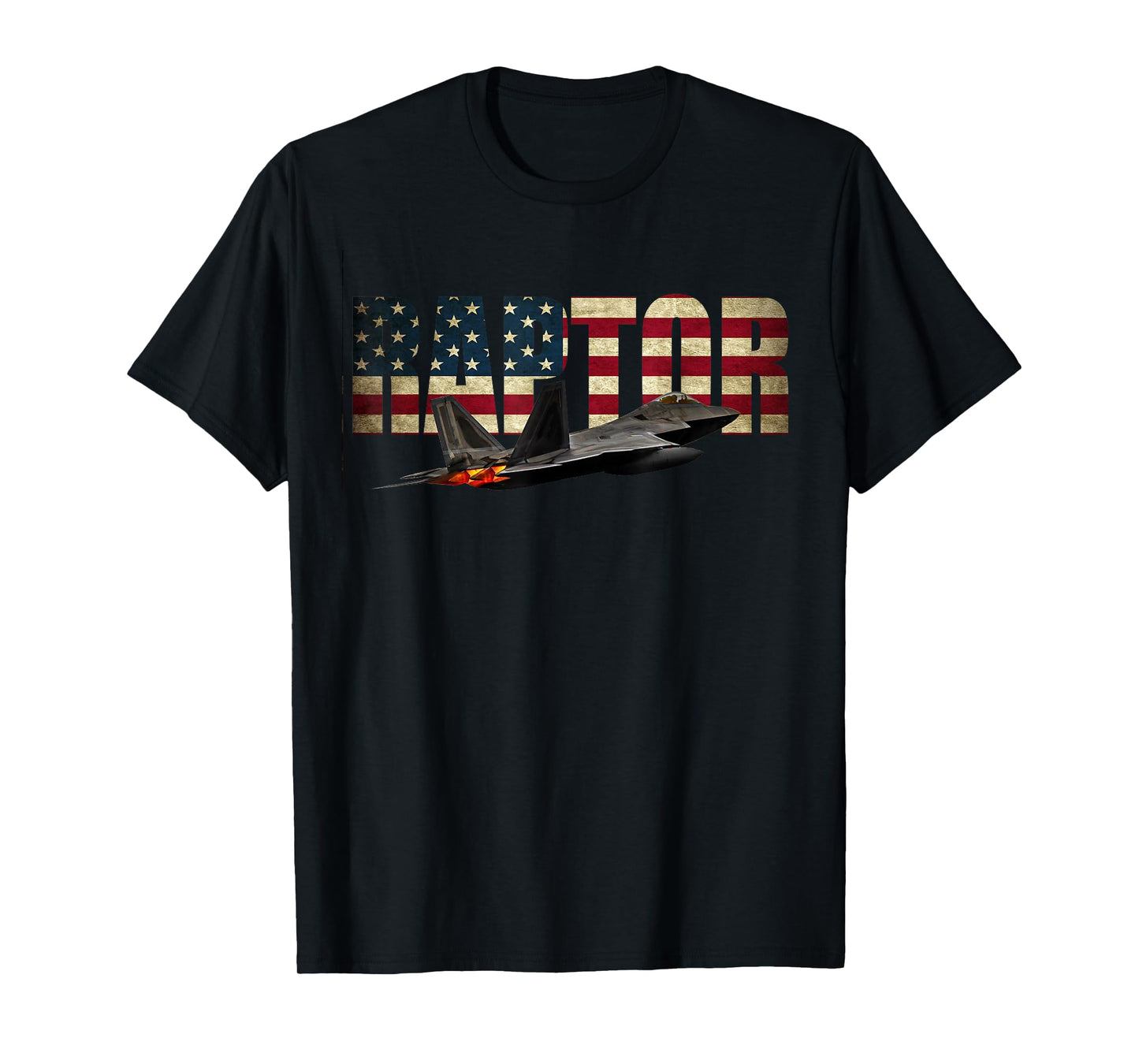 F-22 F22 Raptor Jet Fighter Plane T Shirt Us Flag Pilot T-Shirt