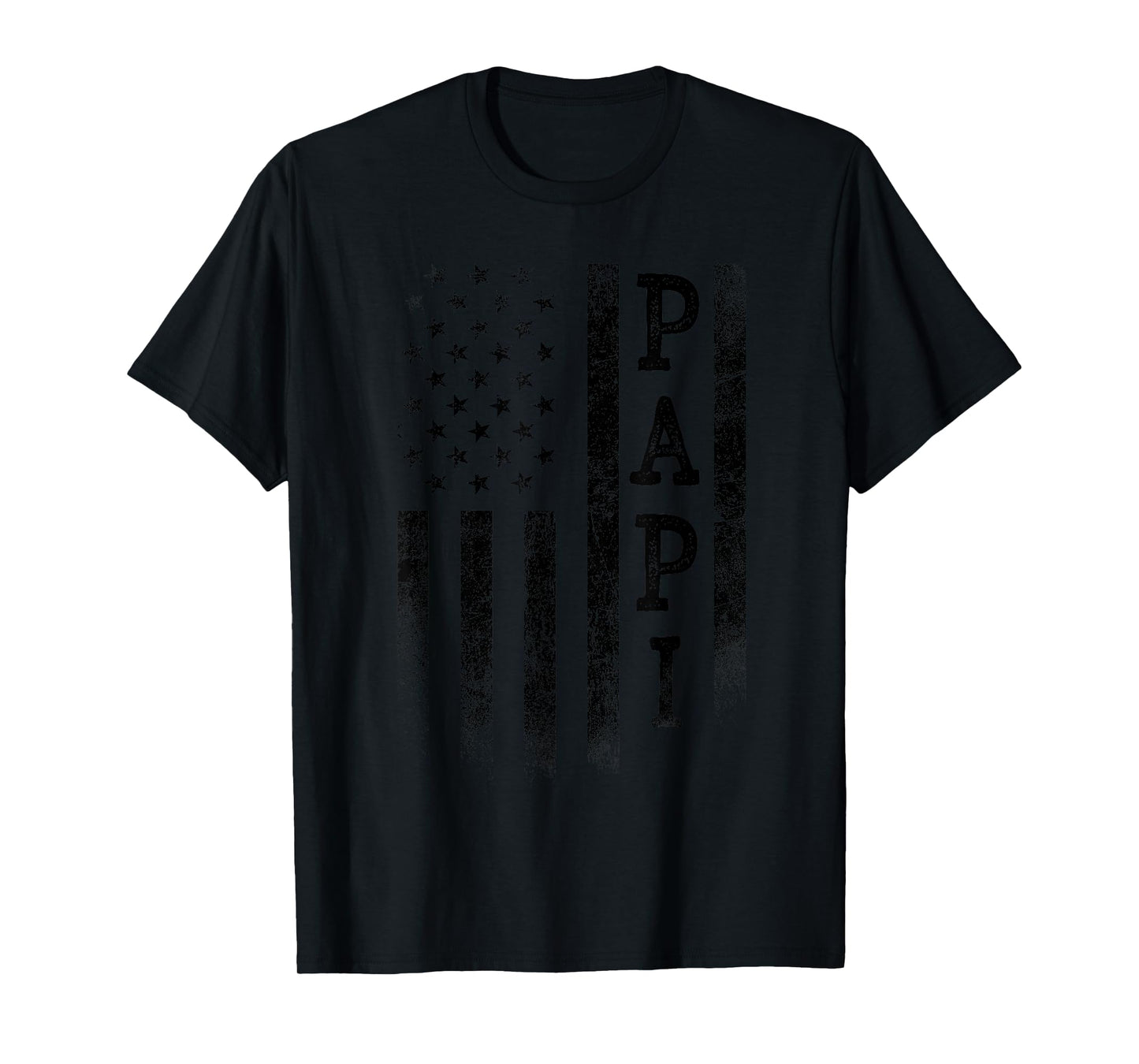 Papi Patriotic American USA Flag Father's Day Papi T-Shirt