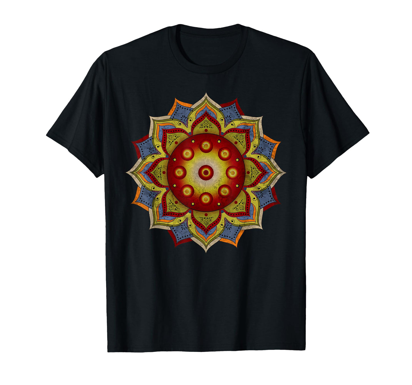 Handpan - Hang Drum Mandala - natural colored T-Shirt